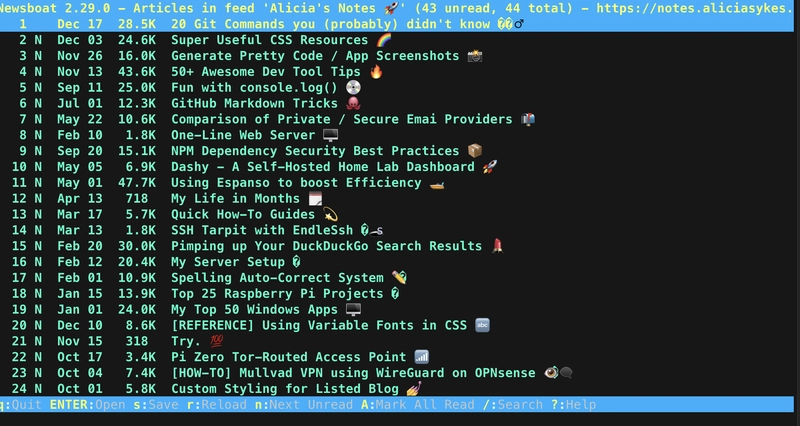 newsboat-example-usage